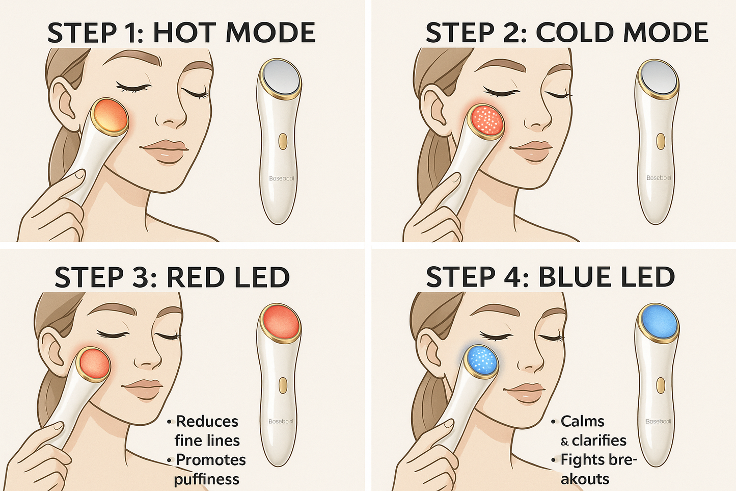 BossBody™ Hot & Cold LED Therapy Wand